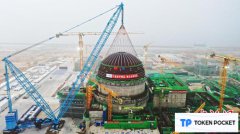 徐大堡核电项目3号机组穹顶吊装就位